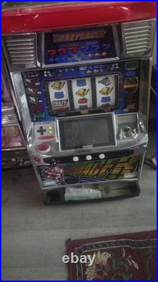 Vintage Japanese Slot Machine Racer Coin Operated Slot Machine Works Great Rare