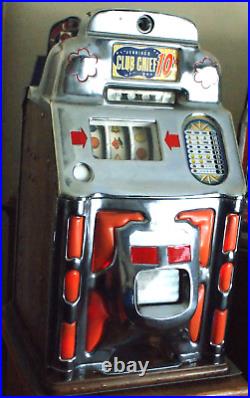Vintage Jennings 1947 Club Chief Casino Light Up 10 Cent