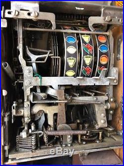 Vintage Jennings Sun Chief 10 Cent Tic Tac Toe Slot Machine 1940's. Look