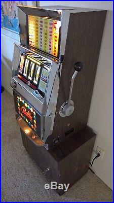 Vintage Las Vegas Slot Machine, 25-cent, 3-reel, fruit, circa 1967