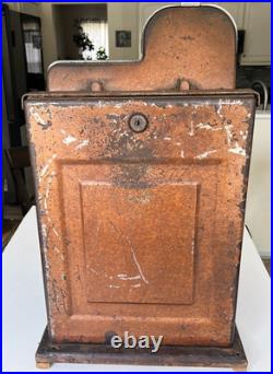 Vintage MILLS Chrome Bell Diamond Front 5 CENT Slot Machine -Works Great withVideo
