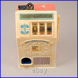 Vintage Medley One Armed Banker 10 Cent Toy Novelty Pull Handle Slot Machine