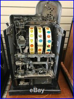 Vintage Mills $0.10 Black Cherry Slot Machine Recently Serviced