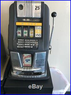 Vintage Mills $0.25 Hightop Slot Machine Recently Serviced