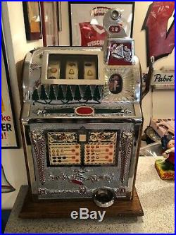 Vintage Mills 1 Cent Liberty Bell Slot Machine