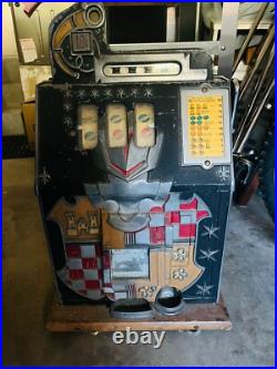 Vintage Mills 10 Cent Castle Front Slot Machine 1930s