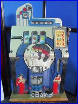 Vintage Mills 10 Cent Roman Head Slot Machine