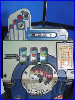 Vintage Mills 10 Cent Roman Head Slot Machine