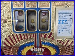 Vintage Mills 25 Cent War Eagle Slot Machine with Manual AS IS