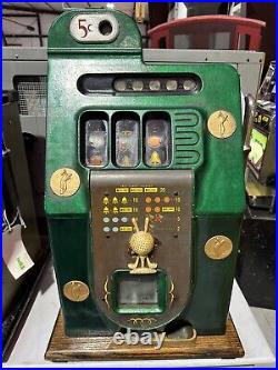 Vintage Mills 5 Cent Golf Slot Machine