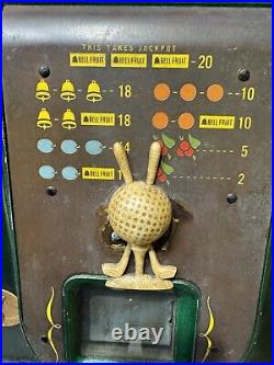 Vintage Mills 5 Cent Golf Slot Machine