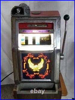 Vintage Mills 5 Cent Slot Machine