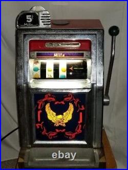 Vintage Mills 5 Cent Slot Machine