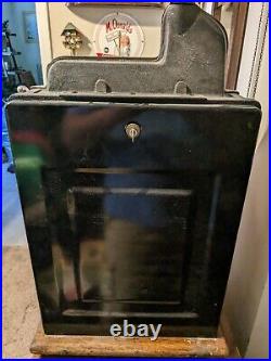Vintage Mills 5 Cent Slot Machine 1930s All Original. With Bottom Cabinet