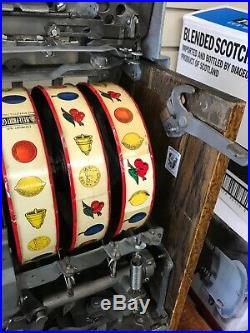 Vintage Mills 50c Roman Head Slot Machine, Recently Serviced
