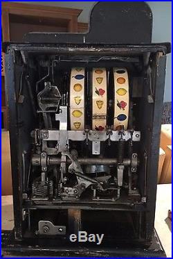Vintage Mills Black Cherry 25 Cent Slot Machine