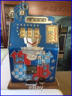 Vintage Mills Castle Front 10 cent Slot Machine