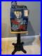 Vintage Mills Castle front Nickel Slot Machine and Stand