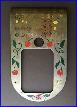Vintage Mills Diamond Front Slot Machine Faceplate