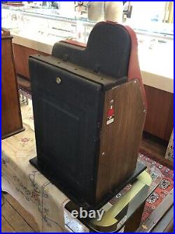 Vintage Mills GOLDEN NUGGET 5 Cent Slot Machine WORKING One Arm