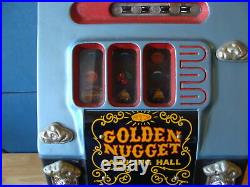 Vintage Mills Golden Nugget Gambling Hall 10 Cent Dime Slot Machine