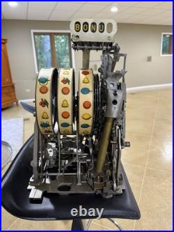 Vintage Mills Horse Head 5 Cent Slot Machine Coin Operated