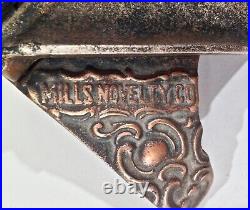 Vintage Mills Novelty Co Patents Pending Cast Iron Slot Token Coin Dispenser