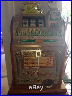 Vintage Mills Novelty Company Goose Neck 25¢ Slot Machine