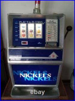 Vintage Nickel Slot Machine Jennings Co. Model J400 The Olympic