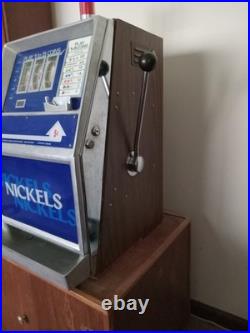 Vintage Nickel Slot Machine Jennings Co. Model J400 The Olympic