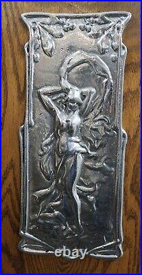 Vintage OAK Metal Claw Feet Nude RISQUE LADY Design SLOT MACHINE STAND Cabinet