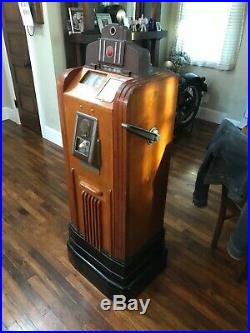 Vintage Old Rare Jennings Chief Club Console Dime Slot Machine Rod Shop