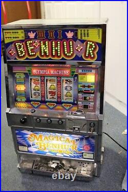 Vintage Olympia Magical BENHUR Quarter 25 Cent Slot Machine Ohio PLEASE READ