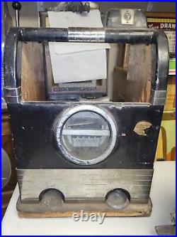Vintage Original Caille Doughboy Style Mechanical Slot Machine Case