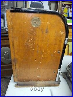 Vintage Original Caille Doughboy Style Mechanical Slot Machine Case