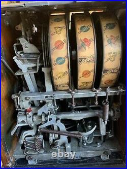 Vintage Original (pace) One Cent Slot Machine One Arm Bandit Art Deco Design