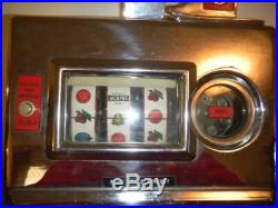 Vintage Pace Mechanical Harrahs 5-Cent Slot Machine $900