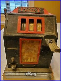 Vintage Penny King Cent A Pack Simulatef Slot Machine