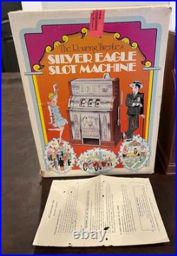 Vintage Silver Eagle Jack Pot Slot Machine Bank Japan 1977 Pointer 15 WORKS