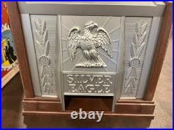 Vintage Silver Eagle Jack Pot Slot Machine Bank Japan 1977 Pointer 15 WORKS