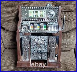 Vintage Silver Eagle Jack Pot Slot Machine Bank Japan 1977 Pointer Products 15