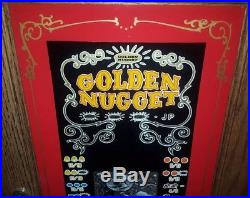 Vintage Slot Machine Cabinet Stand Golden Nugget