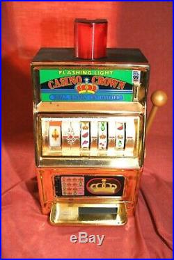 Vintage Waco 16 NoveltyOne Arm Bandit Slot Machine Coin Bank-ALL WORKING