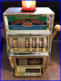 Vintage Waco Casino Crown Flashing Light Slot Machine