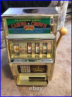 Vintage Waco Casino Crown Flashing Light Slot Machine