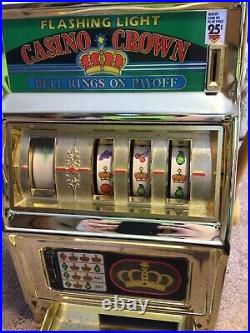 Vintage Waco Casino Crown Flashing Light Slot Machine