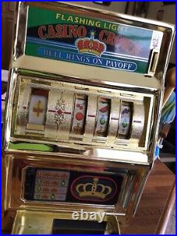 Vintage Waco Casino Crown Flashing Light Slot Machine