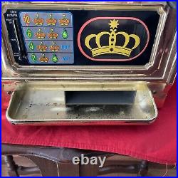 Vintage Waco Casino Crown Flashing Novelty Slot Machine 25 Cent