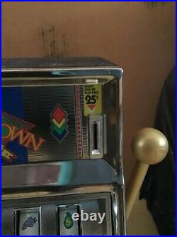 Vintage Waco Casino Crown Novelty Slot Machine 25 Cent Coin. Working