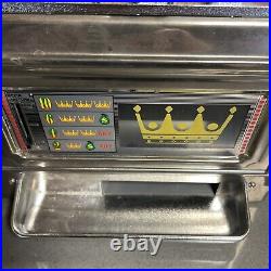 Vintage Waco Casino Crown Novelty Slot Machine 25 Cent Coin. Works